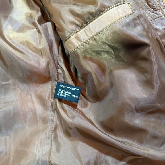 Milwaukee Leather Tan Biker Jacket - Women's Medium - Picture 6 of 6